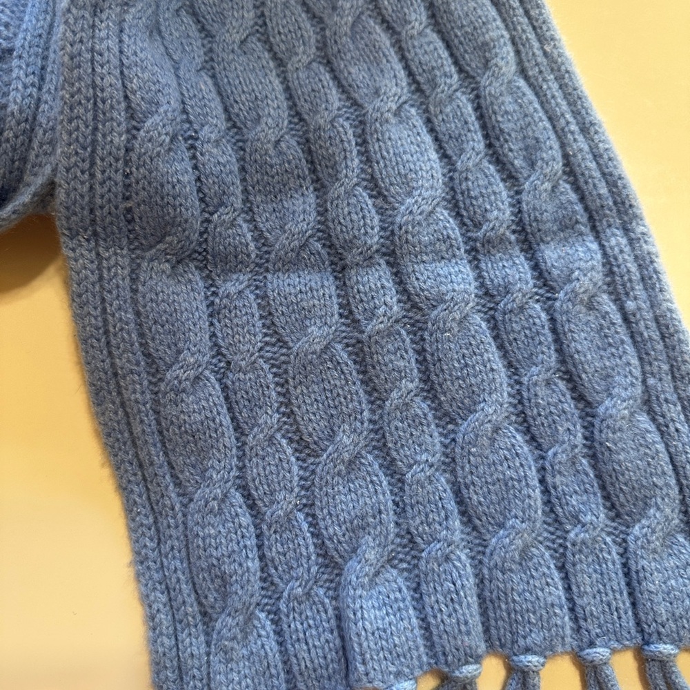 Pure Cashmere Ribbed Large Scarf - Picture 2 of 6